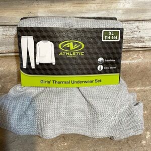 Athletic Works Girls Thermal Underwear Set XL (14-16)